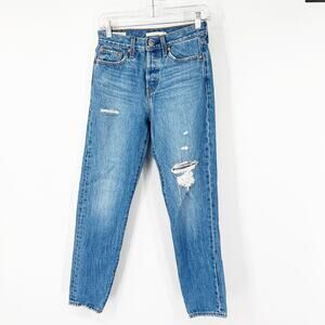 Levi’s Wedgie Button Fly Jeans Distressed